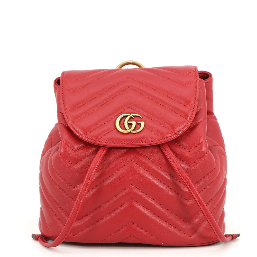Gucci GG Marmont Backpack Leather Bag
